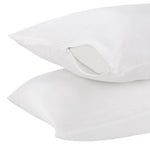100% Cotton Sateen Solid Pillow Protector (Pack Of 2 ) Zippered T-200