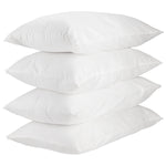 100% Cotton Sateen Solid Pillow Protector (Pack Of 4) Zippered T-200