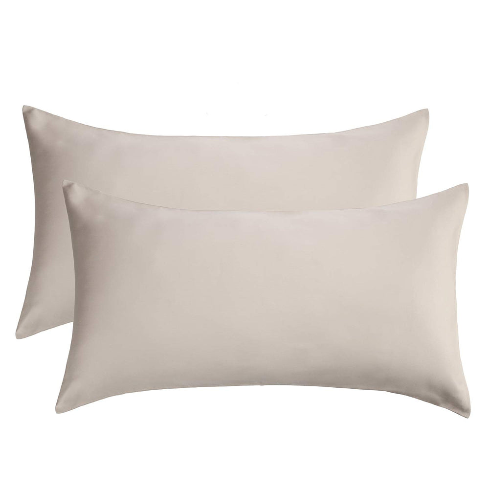 100% Egyptian Cotton Sateen Pillowcases  (Pack Of 2 ) T-300
