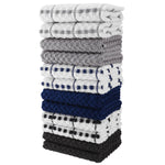 100% RING SPUN COTTON KITCHEN TOWELS - PACK OF 12